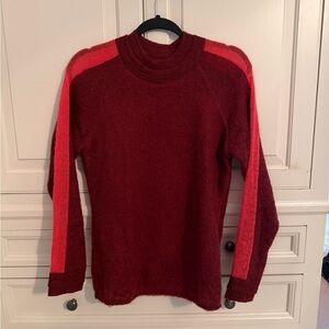 Marie Oliver Maroon and Pink Sweater small